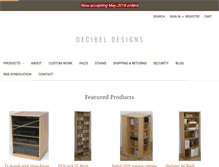 Tablet Screenshot of decibeldesigns.com
